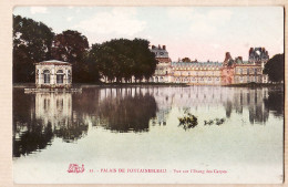 12040 / ⭐ FONTAINEBLEAU Seine-Marne Palais Vue Sur L'étang Des CARPES à Lina CONAN Avenue Villiers Champigny - Fontainebleau