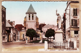 12125 / ⭐ LAGNY 77-Seine Marne Place De L' Hotel De VILLE Postée 11.07.1956 - Photographie Véritable COMBIER 2 - Lagny Sur Marne