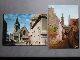 CP 29 Finistère ROSCOFF -  Lot De 2 Cartes Postales - Le Clocher De L'église N.D. De Kroaz Baz - L'église 1970 - Roscoff