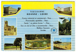 Carte Multivues - ROANNE - LOIRE - Roanne