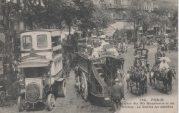 CPA  PARIS - Carrefour Des Boulevards Montmartre Et Des Italiens - Station Des Omnibus - 1909 - SUPERBE - Autres & Non Classés