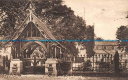 R158135 Preston. Penwortham Church And Lychgate. Frith. 1921 - World