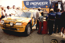 Photographie , 14 X 9.5 Cm , Sport Automobile ,  Paris-Dakar, 1987 Voiture Camion - Deportes