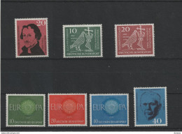 RFA 1960 Yvert 201 + 203-204 + 210-212 + 217 NEUF** MNH Cote 9,90 Euros - Unused Stamps