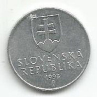 SLOVAKIA 20 HALIEROV 1993 - Slowakije