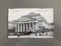 Bruxelles Theatre Royal De La Monnaie Carte Postale Postcard - Monuments, édifices