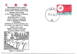 Turkiye Earthquake Help German Red Cross 1970 - Liefdadigheid Zegels