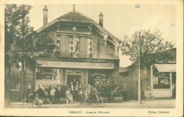 CP CPA Drancy Avenue Marceau Tabac Caumel En FM Franchise Militaire CAD Drancy Seine 14 9 1939 - Otros & Sin Clasificación