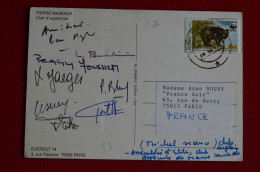 Signed Pierre Mazeaud Berardini Jaeger + 5 Mountaineers Gasherbrum 90 Mountaineering Himalaya Escalade Alpinisme - Sportifs