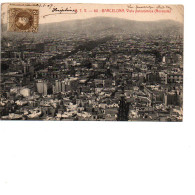 ESPAGNE BARCELONA  Vista Panoramica Norueste 1907 - Barcelona