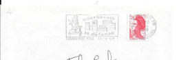 Lettre Entière Flamme 1989   Courbevoie Hauts De Seine - Mechanical Postmarks (Advertisement)