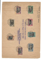 !!! CONGO, SÉRIE PHIL. DE L'OCCUPATION BELGE EN AFRIQUE ORIENTALE  SUR DEVANT DE COLIS.CACHET ÉCHOPPÉ DE KIGOMA,1919. - Lettres & Documents