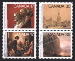Canada 1980 Yvert 728-31, Art. Centenary Royal Canadian Academy Of Arts. Paintings - Vertical Pairs - MNH - Unused Stamps
