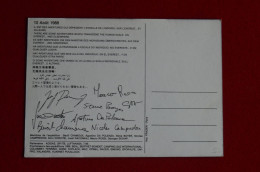 Rare Benoit Chamoux 1988 Everest Bull Expedition Card Printed Signatures  Mountaineering Himalaya Escalade Alpinisme - Sportlich