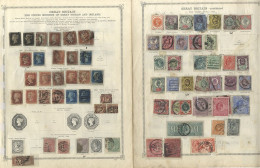 GREAT BRITAIN 1840-1935 M & U Collection Incl. 1840 1d Black (2, One Poor), 1841 1d (6), Later Line Engraved, Surface Pr - Other & Unclassified