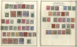 INDIA 1854-1930 Mainly U (some M) Collection Incl. 1854 ½a, 1a (2), 4a Cut To Shape, 1866 6a, SG.66 (Cat. £150), Later Q - Sonstige & Ohne Zuordnung