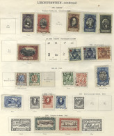 LIECHTENSTEIN 1912-28 Predominantly M & U Collection Incl. 1912-16 Set U (Cat. £120), 1921 20rp To 50rp (no 30rp), 1fr U - Sonstige & Ohne Zuordnung