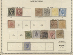 LUXEMBURG 1852-1930 M & U Collection Incl. 1852-58 10c Four Margins (Cat. £95), 1sgr Faults (Cat. £160), Imperf., Roulet - Sonstige & Ohne Zuordnung