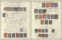 NIGER COAST (Nigeria) 1892-1927 M & U Collection Incl. 1892-94 ½d To 5d M, ½d - 2d, 5d, 1s U (Cat. £257), 1893 ½d On 1d  - Andere & Zonder Classificatie