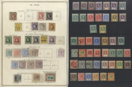 ST. LUCIA 1860-1921 Mainly M (a Few U) Collection Incl. 1863 1d M (Cat. £70), 1864-76 1d (Cat. £38), 4d & 6d U (Cat. £66 - Altri & Non Classificati