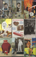 COMIC Album Of Cards Incl. Donald McGills, Bamforth, Tom Browne Etc. (286) - Non Classés