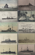 SHIPPING Approx 140 Naval Vessels, The Majority On Protectors, WWI/WWII Incl. Submarines, Patriotic, Many RP's. - Zonder Classificatie