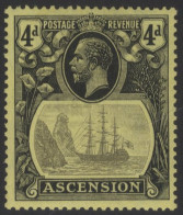 1924-33 MSCA 4d Grey-black & Black-yellow Showing The 'cleft Rock' Variety, M (light Gum Crease), SG.15c. (1) Cat. £475 - Autres & Non Classés