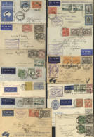 AIRMAILS/FIRST FLIGHT 1929-64 Covers Group Incl. A Few 1929 Flight Covers, Range Of 1931 Australia To England Covers On  - Autres & Non Classés