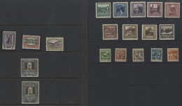 1908-64 Collection On Leaves Incl. 1908 1k To 10k M (Cat. £419), 1910 10k, M - Toned Gum (Cat. £350), 1923 Artists Set M - Autres & Non Classés