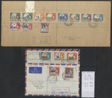 1954 Defin Set (11) On A Reg 'Maseru' FDC, SG.43/53, Also 1961 Feb 14th 2c, 2½c I, 12½c I, 50c I & 1r I On Two Reg 'MASE - Autres & Non Classés