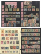 BELGIAN COLONIES 1886-1953 M & U Accumulation On Stock Leaves & Pages Incl. Belgian Congo 1900 1fr M (Cat. £475), Ruanda - Other & Unclassified