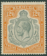 1924-32 MSCA 12/6d Grey & Orange, Showing 'gash In Fruit & Leaf' Variety, Centred Low, M (toned Gum), SG.93g. (1) Cat. £ - Other & Unclassified