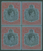 1942 2/6d Black & Red/grey Blue Line P.14¼, UM Block Of Four With Usual Gum Toning, SG.117a, Cat. £2400+ - Other & Unclassified
