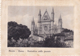 Cartolina Orvieto ( Terni ) Duomo - Particolare Della Facciata - Terni