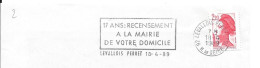 Lettre Entière Flamme 1989   Levallois Perret Hauts De Seine - Oblitérations Mécaniques (flammes)
