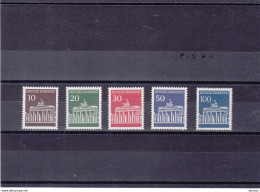 RFA 1966 PORTE DE BRANDEBOURG Yvert 368-371A, Michel 506-510 NEUF** MNH Cote Yv: 16 Euros - Ongebruikt