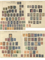 1879-1943 M & U Collection On Schaubek Leaves Incl. 1879 5c M & U (Cat. £525), 10c M & U (Cat. £2200), 25c Unused & U (C - Autres & Non Classés