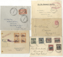 1907 Cover From Rarotonga To Mangaia (receiver On Reverse), Franked 1d (SG.29), 1925 OHMS Stampless Envelope Rarotonga T - Sonstige & Ohne Zuordnung