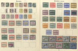 1874-1962 M & U Collection On Imperial Leaves Incl. 1874 1d, 6d (damaged), 1s U (Cat. £305), 1877-79 ½d M, 1d, 2½d Wmk I - Sonstige & Ohne Zuordnung