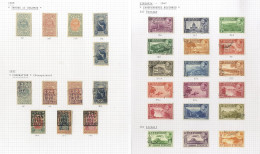 1894-1976 M & U Collection Incl. 1917 Coronation Ovpt Set (Cat. £110), 1921-22 Surcharges, 1925 New P.O Set M (Cat. £35) - Autres & Non Classés