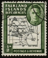 1946 Thick Map ½d Showing 'extra Island' Variety, VFU, SG.G1aa. (1) Cat. £325 - Otros & Sin Clasificación