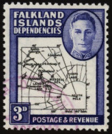 1946 Thick Map 3d Showing 'missing I' Variety, VFU, SG.G4b. (1) Cat. £325 - Sonstige & Ohne Zuordnung