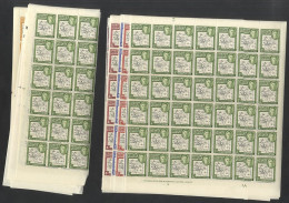 1946 Thick Map Set In Complete UM Sheets Of Sixty (single Vertical Fold After 3rd Row, Split Vertically After Third Row) - Otros & Sin Clasificación