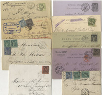 1879-1900 Peace & Commerce Issues On Destination Mail, 14 Covers Or Stationery, Destinations Incl. Hong Kong, Crete, Rus - Autres & Non Classés