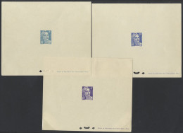 1945-51 Marianne De Gandon De Luxe Proofs, Mounted On Leaves (15 Diff) - Other & Unclassified