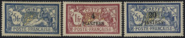 FRENCH PO's IN CHINA 1902-06 5f Deep Blue & Buff 'Merson' M (minor Gum Thin), SG.47, PO's In CRETE 1903 4pi On 1f & 20pi - Other & Unclassified