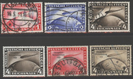 1928 Zeppelin Set, Good U (4m Fault) SG.443/5, 1933 Chicago Zeppelin 1m & 4m Av U, SG.510 & 512 (4m - Faults), Cat. £126 - Other & Unclassified