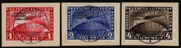 1933 Chicago Flight Zeppelin Set, Each Superb Used On A Small Piece, SG.510/12. (3) Cat. £1200. - Other & Unclassified