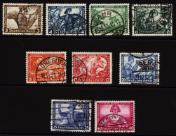 1933 Wagner Set, FU (5pf Rounded Corner Perf, 12pf Few Trimmed Perfs), SG.513/521. (9) Cat. £450. - Other & Unclassified