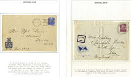 THIRD REICH Maritime: 1930's Trio Of NDL/HAPAG Covers To USA Or UK With Special Cancels; Also An Interesting Group Of Ph - Sonstige & Ohne Zuordnung